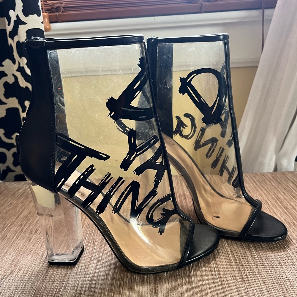 SOLD- Clear Booties